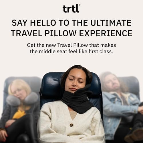 Trtl Pillow - Scientifically Proven Neck Support Travel Pillow for Airplanes - Lightweight and Machine Washable - Ergonomic Design for Traveling on Cars and Trains - Grey - Image 2