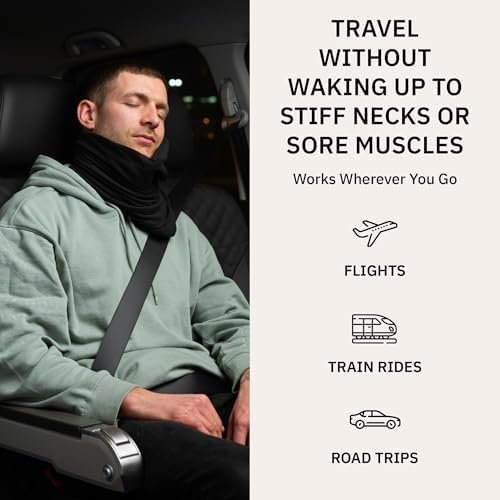 Trtl Pillow - Scientifically Proven Neck Support Travel Pillow for Airplanes - Lightweight and Machine Washable - Ergonomic Design for Traveling on Cars and Trains - Grey - Image 5