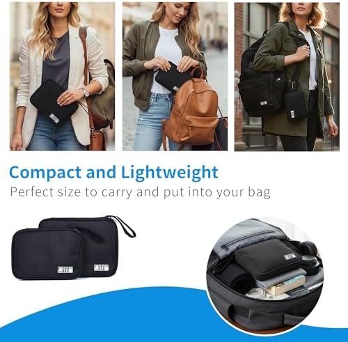 1 Pack Electronics Travel Organizer Case Tech Accessories Cord Storage Bag - Image 5