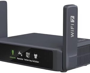 GL.iNet GL-BE3600 (Slate 7) Portable Travel Router, Pocket Dual-Band Wi-Fi 7, 2.5G Router, Portable VPN Routers WiFi for Travel, Public Computer Routers, Business Trip, Mobile/RV/Cruise/Plane