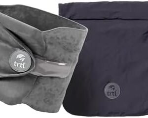 Trtl Pillow - Scientifically Proven Neck Support Travel Pillow for Airplanes - Lightweight and Machine Washable - Ergonomic Design for Traveling on Cars and Trains - Grey
