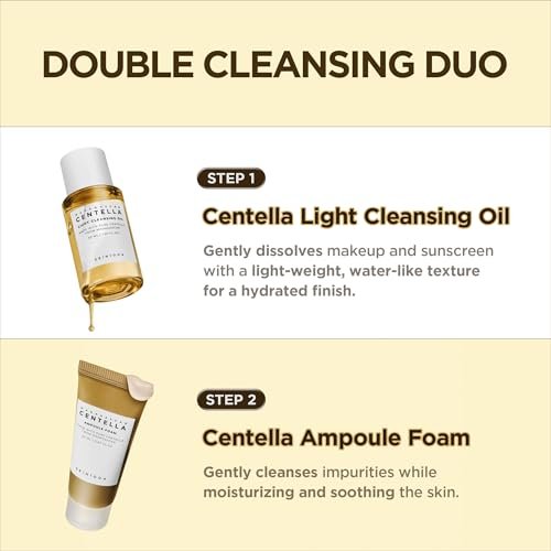 SKIN1004 Centella Travel Kit, Korean Skin Care Set with Toner, Moisturiser, Serum, Cleansing Oil & Cleanser, Travel Size Set with Madagascar Centella, Sensitive Skin, Perfect for Travel Beauty & Gifts - Image 5