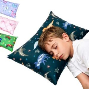 PRIMLECT Toddler Pillows with Pillowcase, 14"x20" Soft Kid Pillows for Travel, School, Daycare, Nap, Toddler Bed, Machine Washable, Boys and Girls Aged 3-6 Years