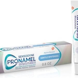 Sensodyne Pronamel Gentle Whitening Enamel Toothpaste for Sensitive Teeth and Cavity Protection, Strengthens Enamel and Whitens Teeth, Alpine Breeze - 0.8 Ounces