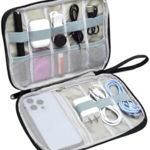 1 Pack Electronics Travel Organizer Case Tech Accessories Cord Storage Bag