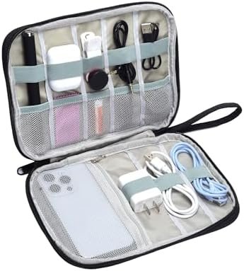 1 Pack Electronics Travel Organizer Case Tech Accessories Cord Storage Bag