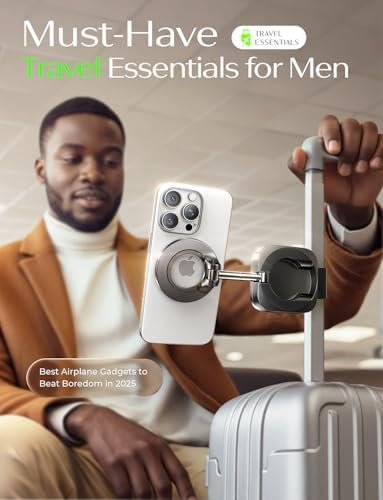 LISEN Airplane Travel Essentials for Women Men Magnetic Phone Holder for Desk Phone Mount for Kitchen Utensils Cook's Tool Sets Cruise Essentials 2026 Travel Accessories Flying Long Flight Gadgets - Image 4