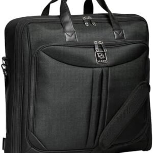 ZEGUR Premium Suit Garment Bag Carry On - Hangs 4 Suits - Travel & Business with Shoulder Strap and Laptop Compartment