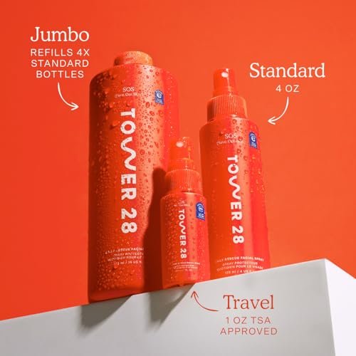 Tower 28 SOS Daily Rescue Facial Spray - Hypochlorous Acid Spray to Help Visibly Calm + Soothe Sensitive Skin - Purifying Travel Size Face Toner - Everyday Skin Care Essential (1 oz) - Image 6
