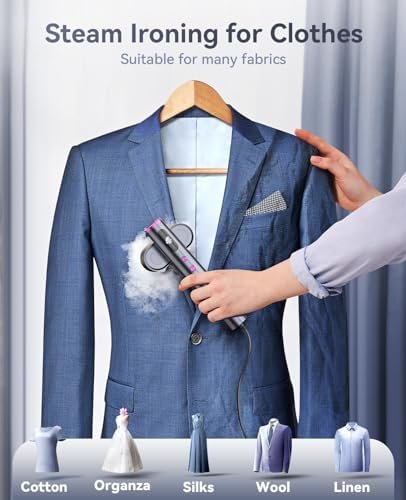 Jack & Rose Travel Steamer for Clothes,100-220V Portable Iron,15s Heat Up,Steamer & Iron 2 In 1, Travel Size,Large Ceramic Heat Panel,for Global and Europe - Image 5