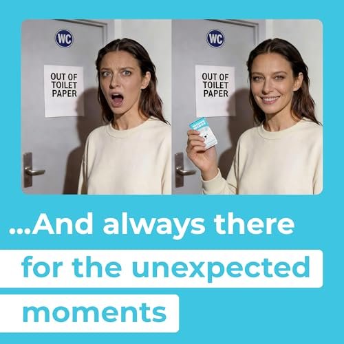 Impossibly Compact Travel Flushable Wipes - 99.5% Water and Aloe - Safe for Sensitive Skin & Hypoallergenic - Travel Essentials for Adults & Kids, Unscented, 8 Pack 48 Wipes - Image 6