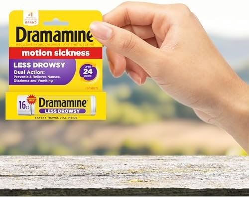 Dramamine Motion Sickness Less Drowsy, for Nausea Relief During Travel, 16 Count - Image 7