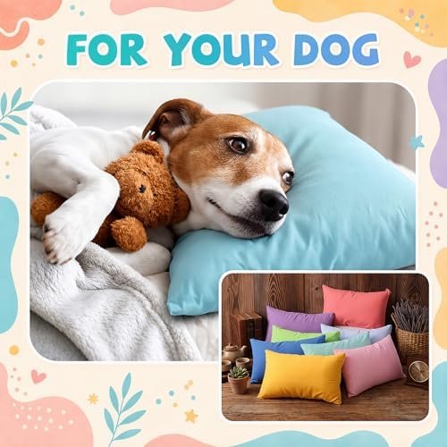 Kigley 20 Pack Mini Pillows for Daycare 9.1 x 13.8'' Small Travel Pillow Bulk Soft Breathable Cotton Pillow for Nap Travel Pet Neck Lumbar Purse Insert(Dopamine) - Image 5