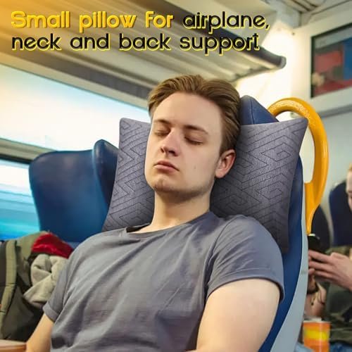 1 MIDDLE ONE Travel Pillow for Sleeping Camping, Memory Foam Small Pillow with Breathable Cover for Backpacking, Airplane, Car (15.5 X 12 Inch) - Image 7