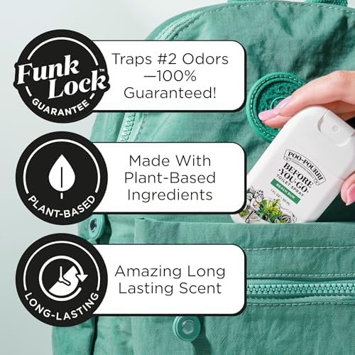 Poo-Pourri Before-You-Go Pocket Toilet Spray, Travel Essentials, Beach Bum, 1 Fl Oz, Up to 50 Uses, On-The-Go Bathroom Odor Deodorizer with Essential Oils, TSA Approved Size, Coconut Orchid Scent - Image 2